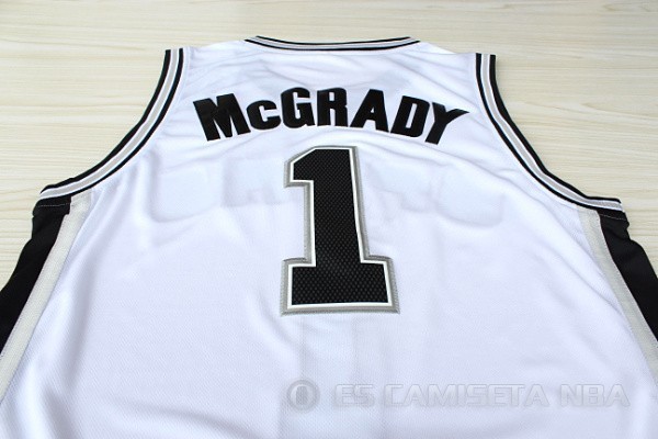 Camiseta McGrady #1 San Antonio Spurs Blanco - Haga un click en la imagen para cerrar
